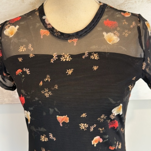 Hanna Short Sleeve Mesh Kora Midi Dress by All Saints size 8 NWT - Picture 3 of 4